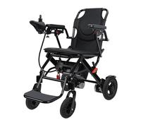 Haibinsuo Chaire électrique pliable léger pour adultes - moteur de 500 W, scooter mobilité portable 12 milles avec conception anti-inclinaison les âgés seniors handicapés 22 kg (48,5 Noir