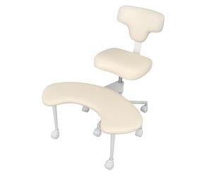 Haibinsuo Chaise de méditation et de bureau ergonomique avec pieds croisés pour TDAH, bureau sur roulettes, repose-pieds pivotant à 360 degrés, support lombaire, hauteur réglable