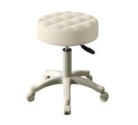 Haibinsuo Tabouret de bar à roulettes réglable en hauteur avec molette rotative à 360 degrés, coussin d'assise compact, tabouret de point, tabouret à points, tabouret à points pour la maison, le