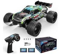 HAIBOXING Voiture Télécommandée 18858E, 1/18 New Model 4WD 36+ km/h Hobby Off-Road RC Voiture with 2 Batteries, Waterproof RC Truggy RTR Jouet Tout-Terrain 35 Minutes Running Time