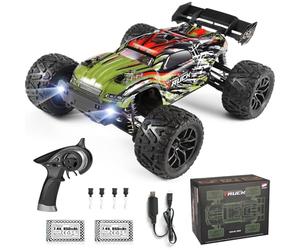 HAIBOXING Voiture télécommandée 4WD 1:18 RC Car Hailstorm, 2,4 GHz 36 km/h Haute Vitesse RC Voiture Tout Terrain, RTR Monster Truggy Véhicule de Jouet pour Adultes et Enfants