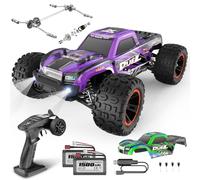 HAIBOXING Voiture Télécommandée Tout Terrain 1/14 39km/h Grande Vitesse 4WD 2.4GHz Monster Truck Avec 2 Batteries 40min+ Pour Buggy Jouet de Passe-Temps Adultes et Enfants
