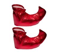 HAICN Chaussure de jester rouge superbe design de scène chaussure de clown accessoire de costume d'Halloween pour homme et femme accessoires de bal de fin d'année