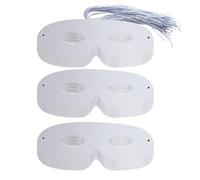 HAICN Lot de 80 masques en papier blanc à faire soi-même - Masques monstres et cartes, motifs découpés, costumes et jouets pour garçons et filles