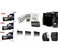 Haida Optical série 100 Set III - Connexion entièrement Filtre métallique Support avec anneaux en taille 67 mm, 72 mm, 77 mm, 82 mm - slim Pro II MC spécial Filtre polarisant circulaire, ainsi que 3 différents Optical Filtre gris 100 mm x 100 mm nd0.9 (8 x)/nd1.8 (64 x)/nd3.0 (1000 x), ainsi que Optical Pro II GND Soft Edge Filtre dégradé ND0.3 (2 x), ND0.6 (4 x), nd0.9 (8 x) - + Haida Sac de filtration de