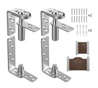 Haidms Lot de 2 charnières de porte à double action en acier inoxydable pour porte de salon, porte de grange, bar, café