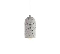 HAIDU Abat-Jour de Lustre de Plafond en terrazzo, Lampe à Suspension de Couleur de Style Simple rétro, luminaires à tête Unique de Base E27, Lampe Suspendue de Porche de Salle de Repos de Salle de co