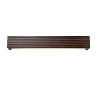 HAIDU Applique murale de style industriel moderne, lampe murale rectangulaire minimaliste en bois de 35 cm (13,7 pouces), câblée pour l'intérieur, luminaires muraux pour restaurant, salon et chambre