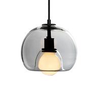 HAIDU Lampe à Suspension en Verre de Style Industriel Nordique, Lustre à tête Unique à vis E27, plafonnier encastré, luminaires de décoration de Cuisine de Salle à Manger de Chambre à Coucher