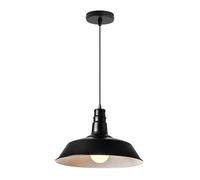 HAIDU Lampe suspendue créative en métal en forme de chapeau, douille E27, lustre de style industriel nordique, luminaires décoratifs pour restaurants, bars et fermes