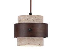 HAIDU Lampe Suspendue de Style Industriel Japonais, Design créatif de Lampe à Suspension en marbre, Base E27, Lustre à tête Unique, luminaires décoratifs pour Couloir, Chambre à Coucher, Cuisine, îlo