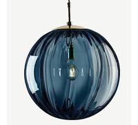 HAIDU Luminaires de Plafond à vis E27, Abat-Jour de Lampe Suspendue en Verre coloré sphérique créatif, Lustre de Style Minimaliste français, Suspension de décoration de Balcon de Bar KTV