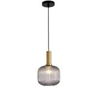 HAIDU Lustre à une tête avec culot E27, suspension en verre de style industriel, luminaire suspendu pour salon, chambre ou bar.