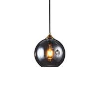 HAIDU Lustre de Plafond de Style Nordique Moderne, Lampe Suspendue à tête Unique à Base E27, Abat-Jour en Verre teinté, Centre Commercial Magasin de vêtements étude éclairage plafonnier