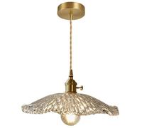 HAIDU Lustre de style industriel moderne, abat-jour en verre à vis E27, suspension encastrée, luminaire décoratif pour chambre, salle à manger et cuisine