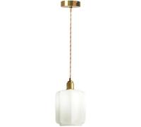 HAIDU Lustre de style industriel moderne, suspension à une tête avec culot E27, lampe suspendue en verre créative et personnalisée, luminaires décoratifs pour salon, chambre ou balcon