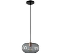 HAIDU Lustre de style industriel moderne, suspension de plafond à culot E27, abat-jour suspendu en verre personnalisé, luminaires décoratifs pour restaurants, bars et cuisines