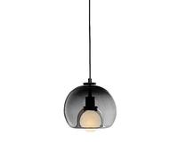 HAIDU Suspension à vis E27 à tête Unique, Lampe Suspendue créative en Verre à Transmission de lumière élevée, Lustre de Style Minimaliste français, luminaires décoratifs pour Studio, hôtel, restauran