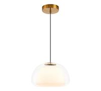 HAIDU Suspension en verre créative et unique, douille E27, lustre de style industriel moderne, luminaires décoratifs pour chambre, salle à manger, balcon