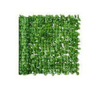 Haie artificiel érable brise-vue décoration rouleau 3L x 1H m feuillage réaliste anti-UV vert