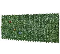 Haie Artificielle 1m50 x 11m/4.92x36.09ft,Tailles personnalisées sans épissure，Rouleau de Feuillage Artificiel pour Balcon, Clôture et Jardin , Décoration Paysagère Réaliste et Anti-UV en Vert