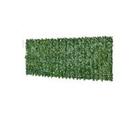 Haie artificielle brise-vue décoration rouleau 3L x 1H m feuillage réaliste anti-UV vert