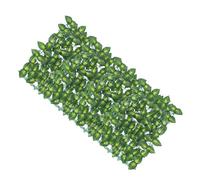 Haie Artificielle de Feuilles Vertes Réaliste pour Clôture de Jardin | Toile et Plastique, Aspect Texture Nette, sans Arrosage, Stable pour Grillage, Bois, Décor Photo