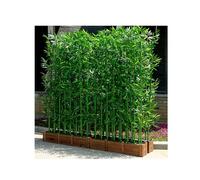 Haie artificielle en bambou - Clôture durable en faux bambou pour jardin, terrasse et patio, idéale pour la décoration de bureau et de cour