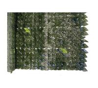 Haie Artificielle Feuilles Lauro En PVC Vert 1x3 MT Strass Pour L'Extérieur