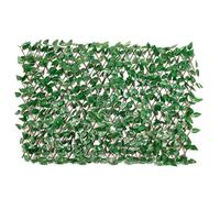 Haie artificielle, lierre artificiel, brise-vue pour balcon, jardin, 100 x 200 cm, taille extensible (feuilles C)
