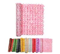Haie Artificielle Mur Vegetal Artificiel Exterieur 50cm 100cm 200cm 300cm Brise-Vue pour Balcon Et Clôture Extérieure 100 Pcs Serre Cable Plastique(Rose,100x300cm/3.3x9.8ft)