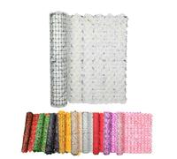 Haie Artificielle Mur Vegetal Artificiel Exterieur 50cm 100cm 200cm 300cm Brise-Vue pour Balcon Et Clôture Extérieure 100 Pcs Serre Cable Plastique(Blanc,100x200cm/3.3x6.6ft)