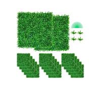 Haie Artificielle Panneaux Muraux De Buis Clôture Faux Feuillage Réaliste 48PCS