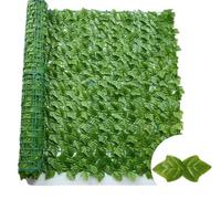 Haie de lierre artificiel - 100 x 300 cm - Feuille verte - Décoration extérieure pour la maison et le jardin - Bordure de balcon - Plante artificielle pour une intimité instantanée et un attrait