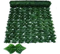 Haie de lierre artificiel - Feuille verte pour décoration extérieure de balcon pour la maison et le jardin 100 x 300 cm Plantes artificielles pour une meilleure intimité et un attrait esthétique