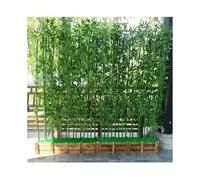 Haie d'intimité en bambou artificiel - Clôture décorative intérieur/extérieur pour jardin, cour et mur fissuré - 100 cm x 1,5 m