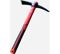 Haie pointue de 38 cm avec poignée en caoutchouc - Hachette de jardin robuste en acier pour sols durs - Hachette à main pour jardinage, extérieur, trekking, bushcraft et survie
