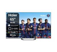 Haier 65" QLED 4K Smart Google TV with Dolby Audio, HDR10 - H65S81FUX | 2+32GB RAM/ROM, Gaming MEMC & 120Hz DLG, Variable Refresh Rate, Technologie DBX-TV, Bords ultra-fin, Bluetooth, 4 × HDMI 2.1