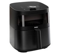 Haier Air Fryer XXL I-Master Serie 5 Friteuse Sans Huile, Capacite 7L jusqu'à 6 personnes, Fenêtre de Contrôle, Cuisson à l'Air Chaud,Rôtissage,Gril, Cuisson Lente, Décongélation, Yaourt, Noir