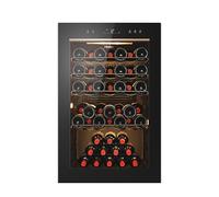 Haier - Cave à Vin 49 Bouteilles - 1 Porte - Classe Énergétique F - Froid Statique - Noire - 82 x 49,7 x 58,5 cm - Modèle HWS49GAE