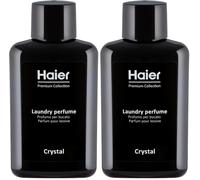 Haier Crystal Parfum, Parfum de Linge pour Lave-Linge, Essence Concentrée pour le Linge et les Vêtements, Formule Active Longue Durée jusqu'à 5 semaines, 20 cycles, 100 ml (Lot de 2)