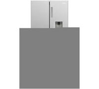 Haier Cube 83 Serie 3 HCR3818EWMM frigo américain Pose libre 463 L E Platine, Acier inoxydable gris G