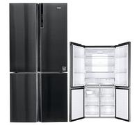 Haier Cube 90 Serie 7 HTF-610DSN7 frigo américain Autoportante 628 L F Noir