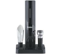 HAIER - Tire Bouchon 5-en-1 - Kit d'ouvre-bouteilles vin, bec verseur et aérateur, coupe-capsule, 2 Bouchons de Vin - Qualité Premium