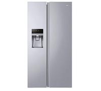 Haier HSOGPIF9183 Réfrigérateur-congélateur Side-by-Side - Réfrigérateur de 337 l - Compartiment congélateur de 178 l - Distributeur d'eau et de glaçons - Connexion d'eau fixe - Système multi-flux