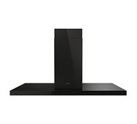 Haier I-Feel HATSI120CBS6BVOC- Hotte aspirante 120 cm, Wi-Fi, puissance 720 m3/h, moteur 250 W, 4 vitesses, 68 db, filtres à charbon, 3 filtres à graisse, lumière LED, verre noir