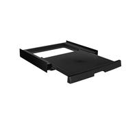 Haier Kit de Superposition Premium pour Lave-Linge et Sèche-Linge, Noir | Universel et Gain de Place, Tablette Coulissante, Système Anti-Basculement, Montage Facile, Design Noir