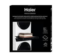 HAIER Kit de Superposition Universel Premium pour Machine à laver et Sèche-Linge, Optimise l'Espace, avec Tiroir Coulissant Noir, Idéal pour les Lave-Linge et Sèche-Linge Haier