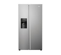 Haier SBS HSR5918DIMP 90 Series 5 Réfrigérateur américain autonome avec distributeur d'eau et de glace, côte à côte, sans gel capacité totale de 511 L, silencieux, platine inox, 91 x 66 x
