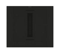 Haier Series 6 HAIH6IEMCF Plaque à induction avec extraction, 4 zones Flex, largeur 60 cm, curseur « Multislider », puissance totale 7,4 kW, 9 niveaux de puissance + Booster, 4 zones, noir